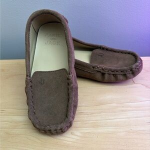 Janie and Jack Chocolate Suede Loafers